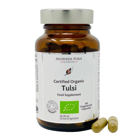 Organic Tulsi Herbal Capsules | Holistic Essentials
