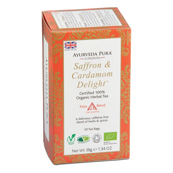 Saffron & Cardamom Delight Organic Herbal Tea | Holistic Essentials