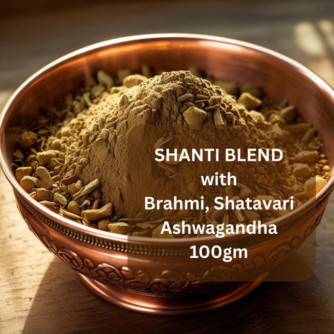 Shanti Blend with Brahmi, Shatavari & Ashwagandha – 100g Loose Powder Mix