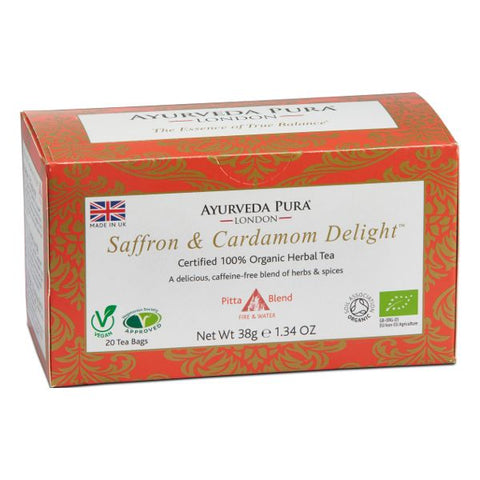 Saffron & Cardamom Delight Organic Herbal Tea | Holistic Essentials